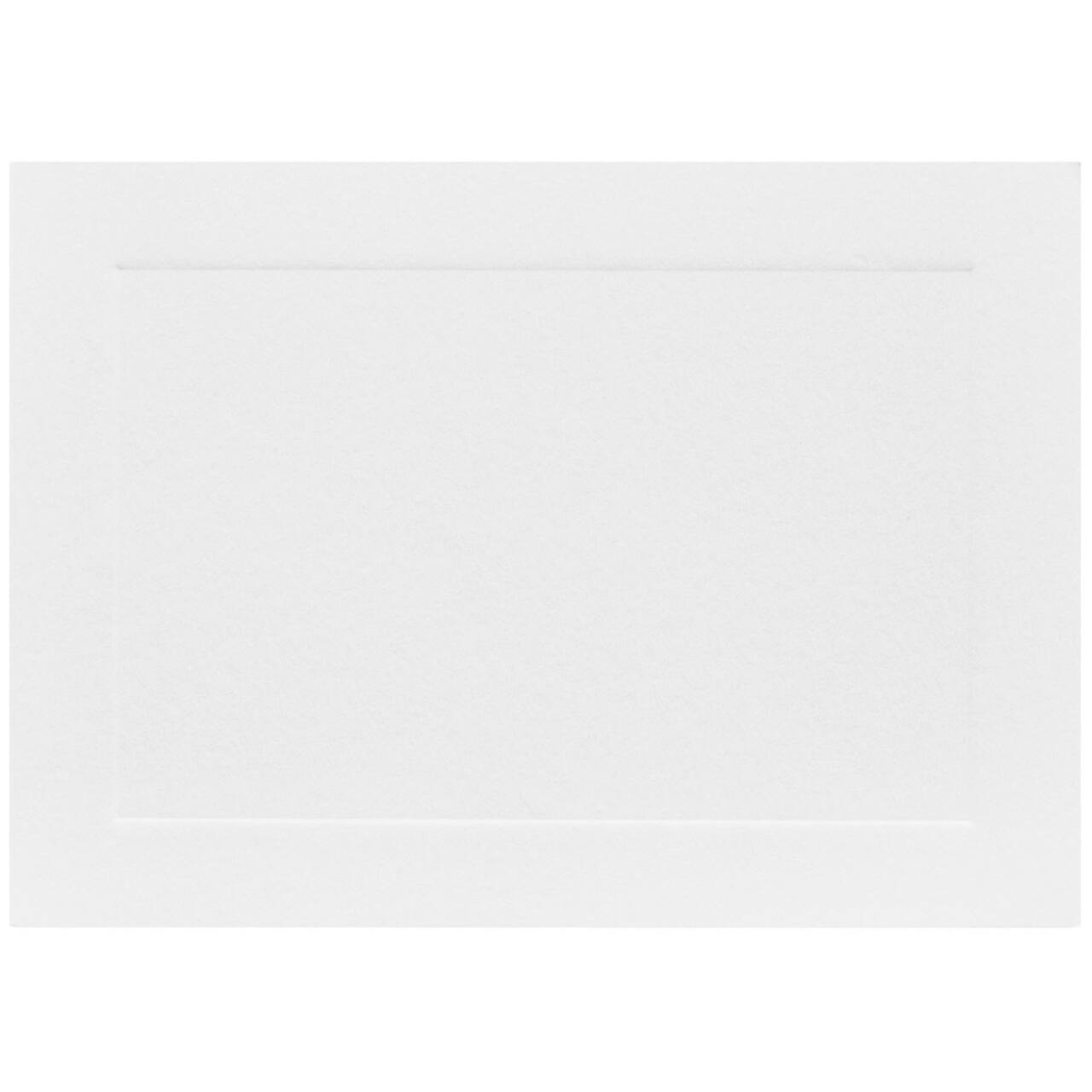 Jam Paper 3.5 x 4.875 White Panel Blank Flat Note Cards | Michaels